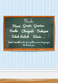 Multi-lingual thanks