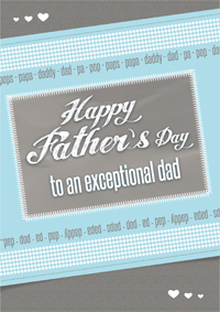 To an exceptional dad